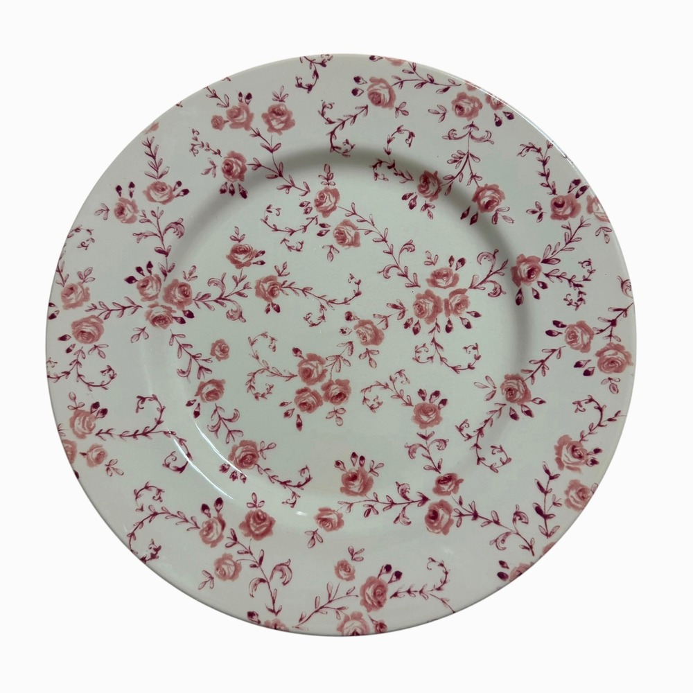 Royal Stafford Pink Floral Rose Dinner Plate 11 Inch Made in England Ceramic